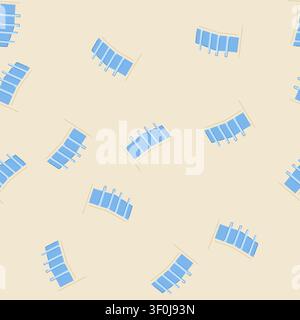 pattern store magazine rack cartoon. bookcase blank, supermarket mockup, bookshelf empty store magazine rack sign. seamless vector illustration Stock Vector