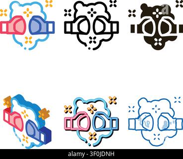 Fist Punch Fight Icon Vector. Outline multipack Fist Punch Fight Sign. Isolated Contour Symbol Stock Vector