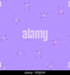 seamless pattern game impact vfx cartoon. energy thunder, light lightning, power electric game impact vfx sign vector Stock Vector