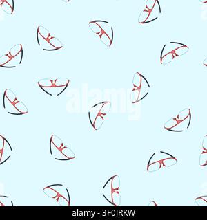 pattern goggle safety goggles cartoon. glass protect, protection industrial, transparent safe goggle safety goggles sign. seamless vector illustration Stock Vector
