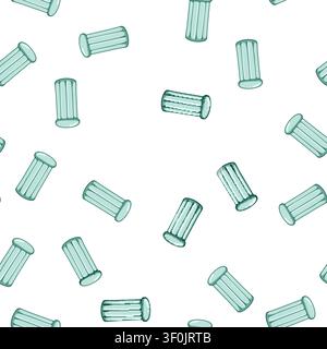 pattern water inflatable mattress pool cartoon. above float, top woman, mat swimming water inflatable mattress pool sign vector Stock Vector