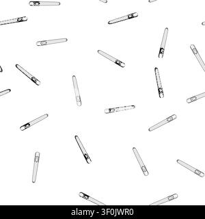 pattern Window handle provides a functional element for opening and closing windows, ensuring home security and controlling ventilation in contemporar Stock Vector