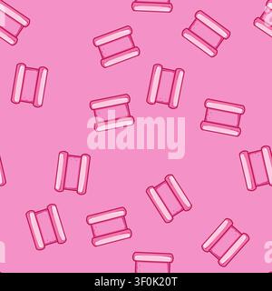 seamless pattern stick chewing gum cartoon. pack chew, soft longlasting, taste cool stick chewing gum sign vector Stock Vector