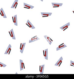 pattern adhesive notched trowel cartoon. floor construction, tiler tiles, cement plaster adhesive notched trowel sign. seamless symbol vector illustra Stock Vector