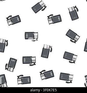pattern equipment milk frother cartoon. foam tool, blender mixer equipment milk frother sign vector Stock Vector