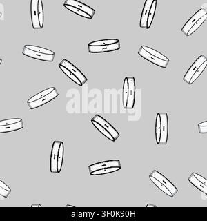 seamless pattern automatic robot vacuum cleaner cartoon. hair appliance, black woman, household floor automatic robot vacuum cleaner sign vector Stock Vector