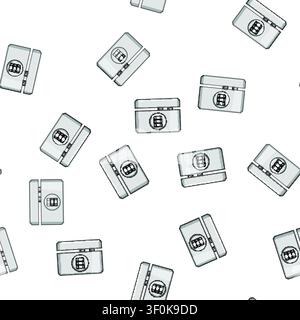 pattern Window lock mechanism ensuring home protection and preventing unauthorized access, highlighting concepts of privacy, defense, and safeguarding Stock Vector