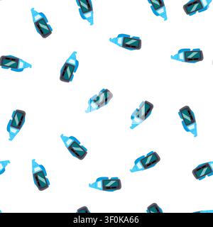 pattern blue and dark gray goggles presenting an augmented reality or virtual reality display, showing a conceptual vision of technology, digital inte Stock Vector