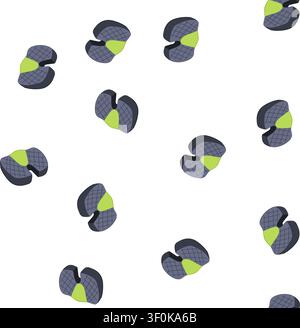pattern pillow desk chair cushion cartoon. drive executive, empty man, swivel view pillow desk chair cushion sign. seamless symbol vector illustration Stock Vector