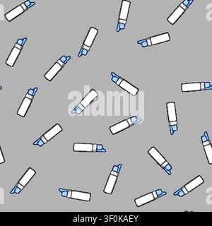 seamless pattern moisturizer nasal spray bottle cartoon. atomizer solution, rinse irrigation, antihistamine decongestant moisturizer nasal spray bottl Stock Vector