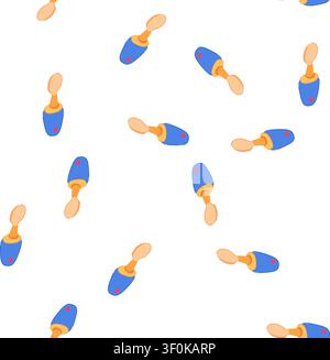 pattern utensil smart spoon cartoon. eating assistive, device ergonomic, adaptive electronic utensil smart spoon sign. seamless symbol vector illustra Stock Vector