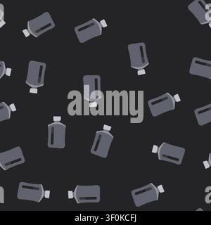 pattern drink flask alcohol cartoon. beverage metal, vodka brandy, hip water drink flask alcohol sign. seamless vector illustration Stock Vector