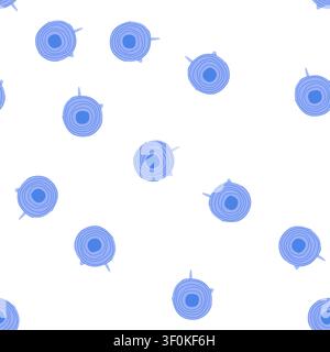 pattern seal silicone food cover cartoon. airtight durable, ecofriendly kitchen, storage universal seal silicone food cover sign. seamless symbol vect Stock Vector