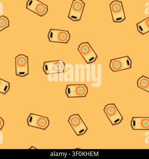 pattern installation fingerprint door lock cartoon. digital code, protection key, entry system installation fingerprint door lock sign. seamless vecto Stock Vector