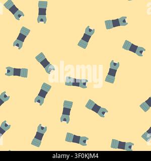 pattern electric taser gun cartoon. lightning weapon, tazer crime, shock arrest electric taser gun sign. seamless vector illustration Stock Vector