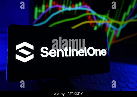 SentinelOne Cybersecurity Company Providing AI Powered Endpoint Security and Threat Protection Solutions Stock Photo
