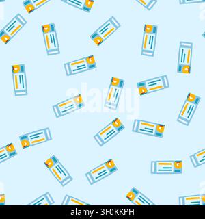 pattern travel cruise ship ticket cartoon. ocean pass, card vacation, tour boarding travel cruise ship ticket sign. seamless vector illustration Stock Vector