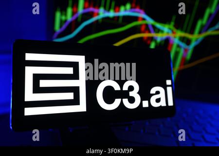C3.ai Artificial Intelligence Software Company Providing Enterprise AI Applications and Data Analytics Solutions Stock Photo