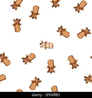 pattern monkey hand puppet cartoon. monkey hand puppet sign vector Stock Vector
