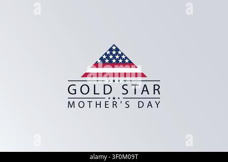 A Day of Remembrance Recognizing Gold Star Mothers Stock Vector