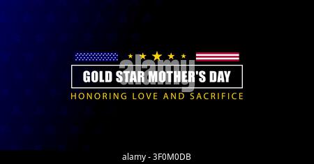 A Day of Remembrance Recognizing Gold Star Mothers Stock Vector
