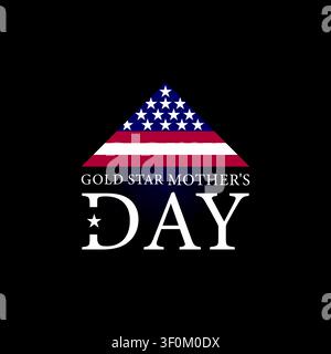 A Day of Remembrance Recognizing Gold Star Mothers Stock Vector