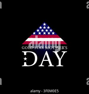 A Day of Remembrance Recognizing Gold Star Mothers Stock Vector