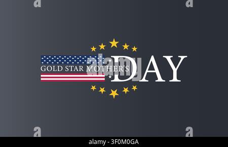 A Day of Remembrance Recognizing Gold Star Mothers Stock Vector