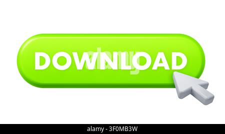 Downloading software internet content with clicking mouse pointer Stock Vector