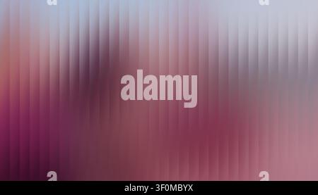 Abstract vertical striped pattern creating a smooth color gradient from pink to light blue and grey, for modern design Stock Photo