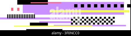 Abstract digital glitch art stripes background Stock Vector