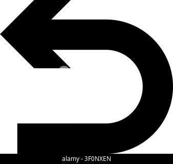 Returns Arrow Icon, Return Symbol, Directional, Direction Stock Vector