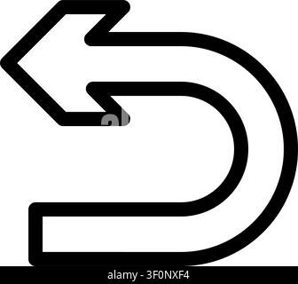 Returns Arrow Icon, Return Symbol, Directional, Direction Stock Vector