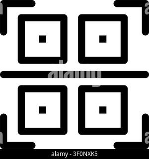 Qr Code Scan Icon, Barcode, Mobile, Quick Response, Scanning Stock Vector