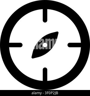 Compass Icon, Navigation, Direction, Map, Travel, Wayfinding Stock Vector