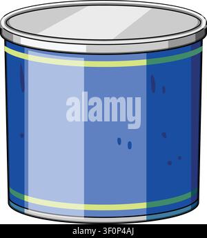 Paint bucket illustration presenting home improvement concepts Stock Vector