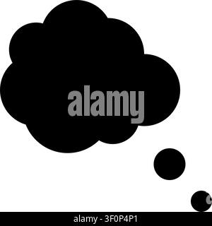 Cloud Thought Icon, Idea, Brainstorm, Creative, Mind, Thinking Stock Vector