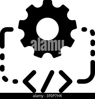 Api Bracket Icon, Code, Programming, Development, Software, Web Stock Vector