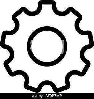 Setting Gear Icon, Settings, Cog, Cogwheel, Mechanical Stock Vector