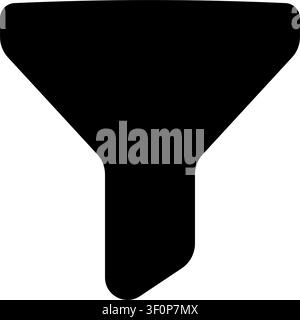 Filter Funnel Icon, Filtration, Strainer, Sieve, Sorting, Data Stock Vector