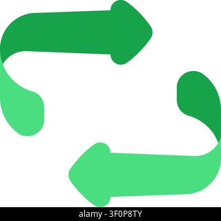 Arrow Recycle Icon, Recycling, Circular, Refresh, Reuse Stock Vector