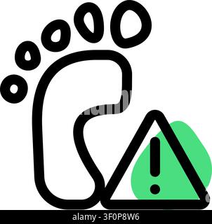 Carbon Footprint Icon, Environmental, Ecology, Sustainability Stock Vector