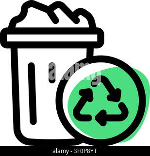 Compost Bin Icon, Composting, Waste Management, Recycling Stock Vector