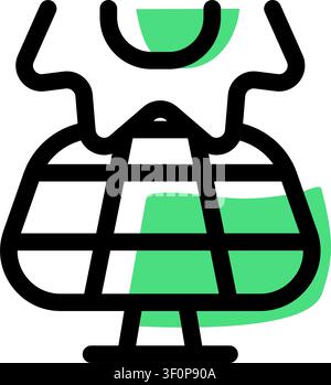 Solar Panel Icon, Renewable Energy, Photovoltaic, Power Stock Vector
