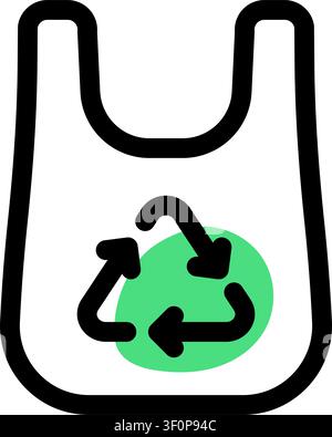 Reusable Bag Icon, Tote, Shopping, Eco, Sustainable, Canvas Stock Vector