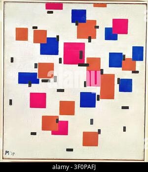 Composition with Color Planes / Composition in Colour A (1917) by Piet Mondrian Stock Photo