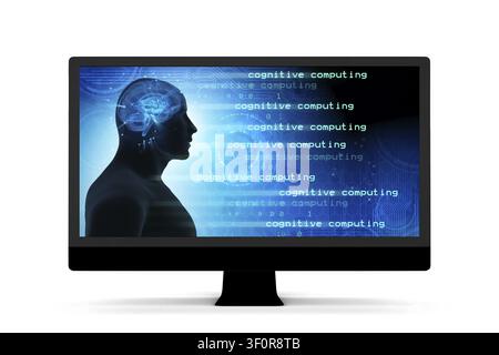 Machine learning and cognitive computing - 3d rendering Stock Photo