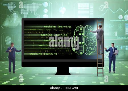 Cognitive computing and machine learning concept Stock Photo