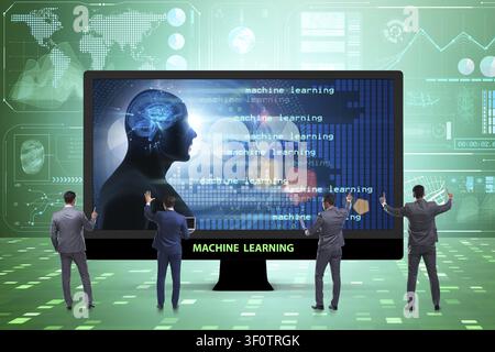 Cognitive computing and machine learning concept Stock Photo