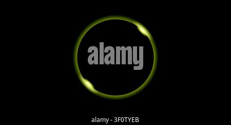 Cosmic Eclipse Abstract Circle Background Elegant abstract composition of eclipsed circles with glowing gradients, ideal for futuristic branding Stock Vector
